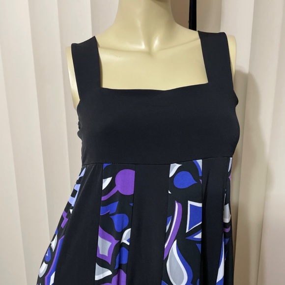 Women Small Stunning Hippie Boho Tank Flare  Dress- Flare out panels, gorgeous c - Picture 4 of 7